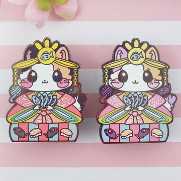Empress Kitty: Girl's Day Animal Enamel Pins - Kittynaut