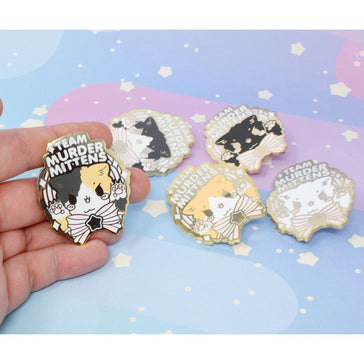 Team Murder Mittens Hard Enamel Pin - Kittynaut