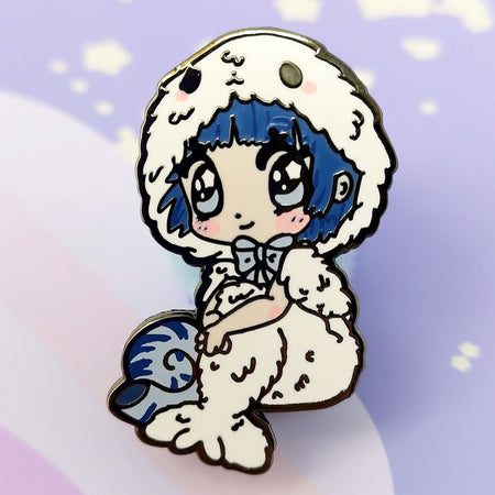 Monster Girls -- Deep Blue Selkie -- Hard Enamel Pin - Kittynaut