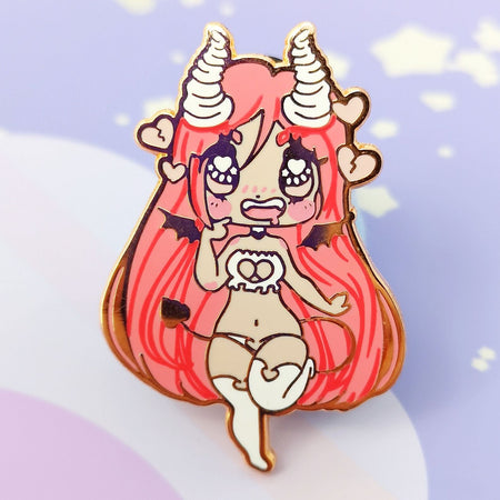 Monster Girls -- Pastel Succubus -- Hard Enamel Pin