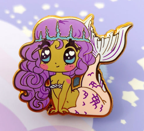 Monster Girls -- Coral Mermaid -- Hard Enamel Pin