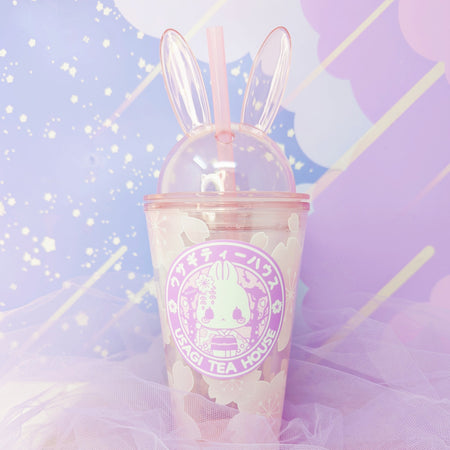 Usagi Teahouse Tumbler v2.0 -- Daytime Sakura Viewing - Pink