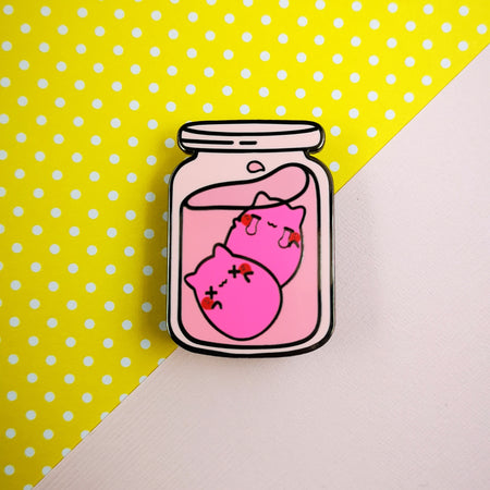 Pickled Eggs In Jar - Egg Kitties - Hard Enamel Pins Series - Kittynaut
