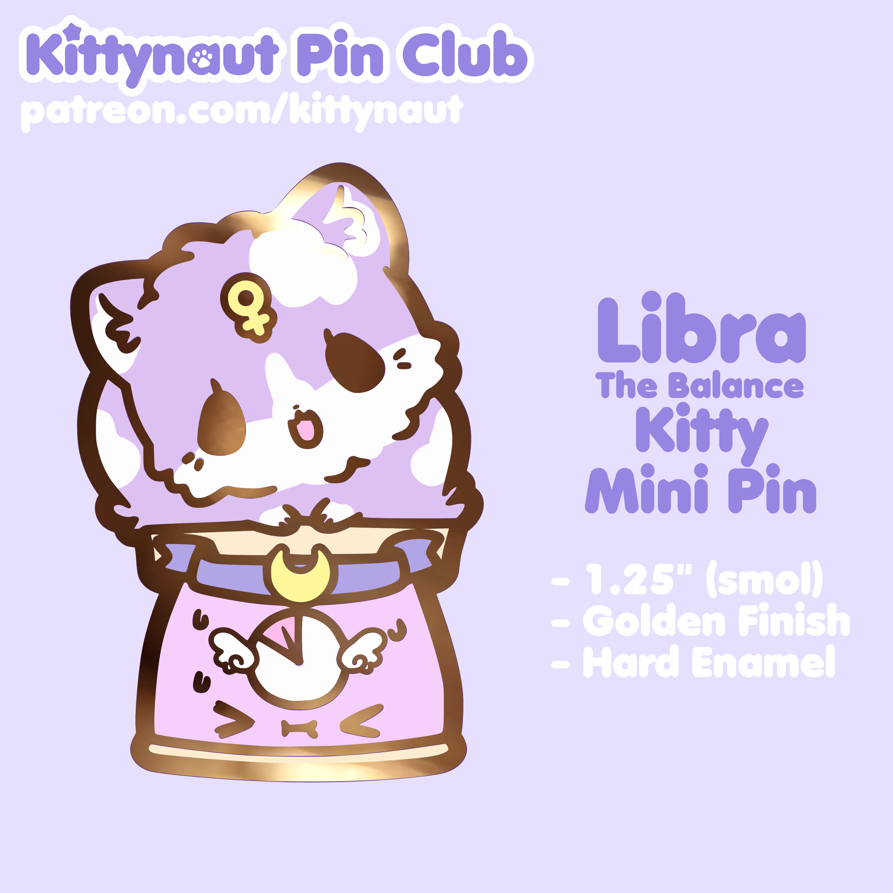 Secret Shop - 2021 - Baby Libra Kitty -  Hard Enamel Pin