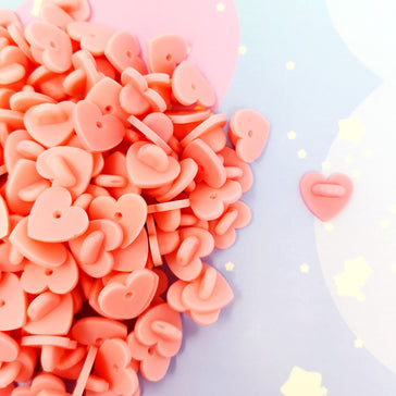 Heart shaped rubber pinbacks - Kittynaut