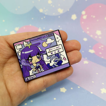 Gamer Desktop - Hard enamel pin - Kittynaut