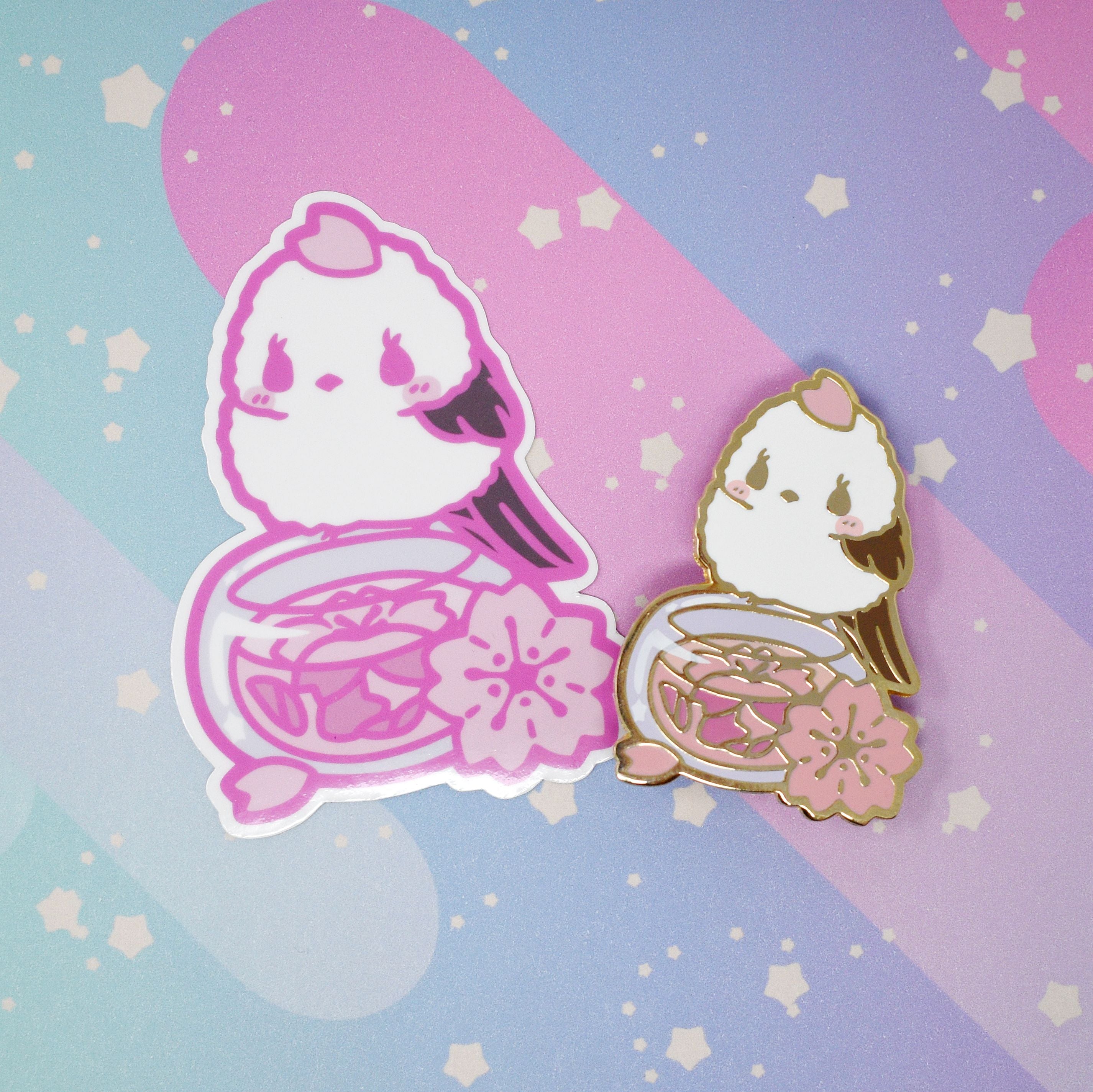 Secret Shop - June 2020 - Sakura Tea Bird - Kittynaut