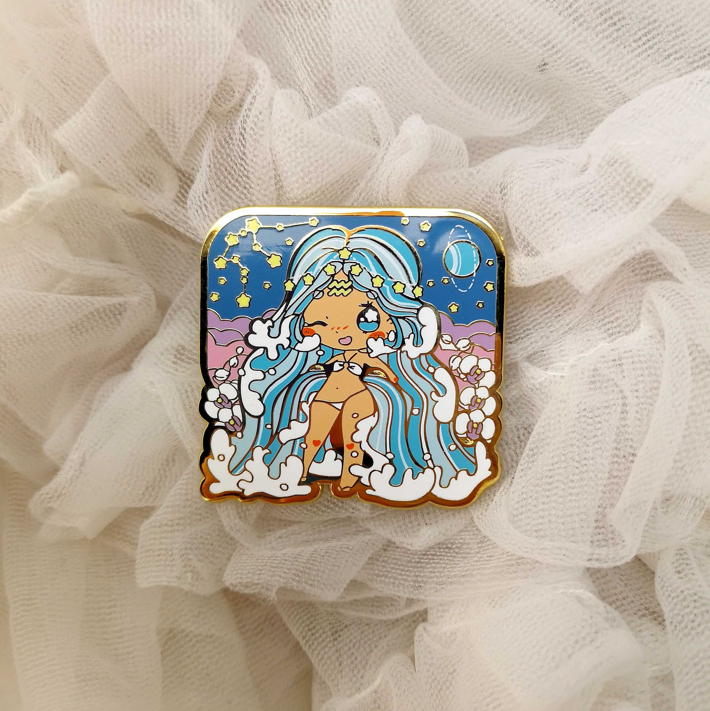 Secret Shop - Mar 2021 - Aquarius -  Hard Enamel Pin