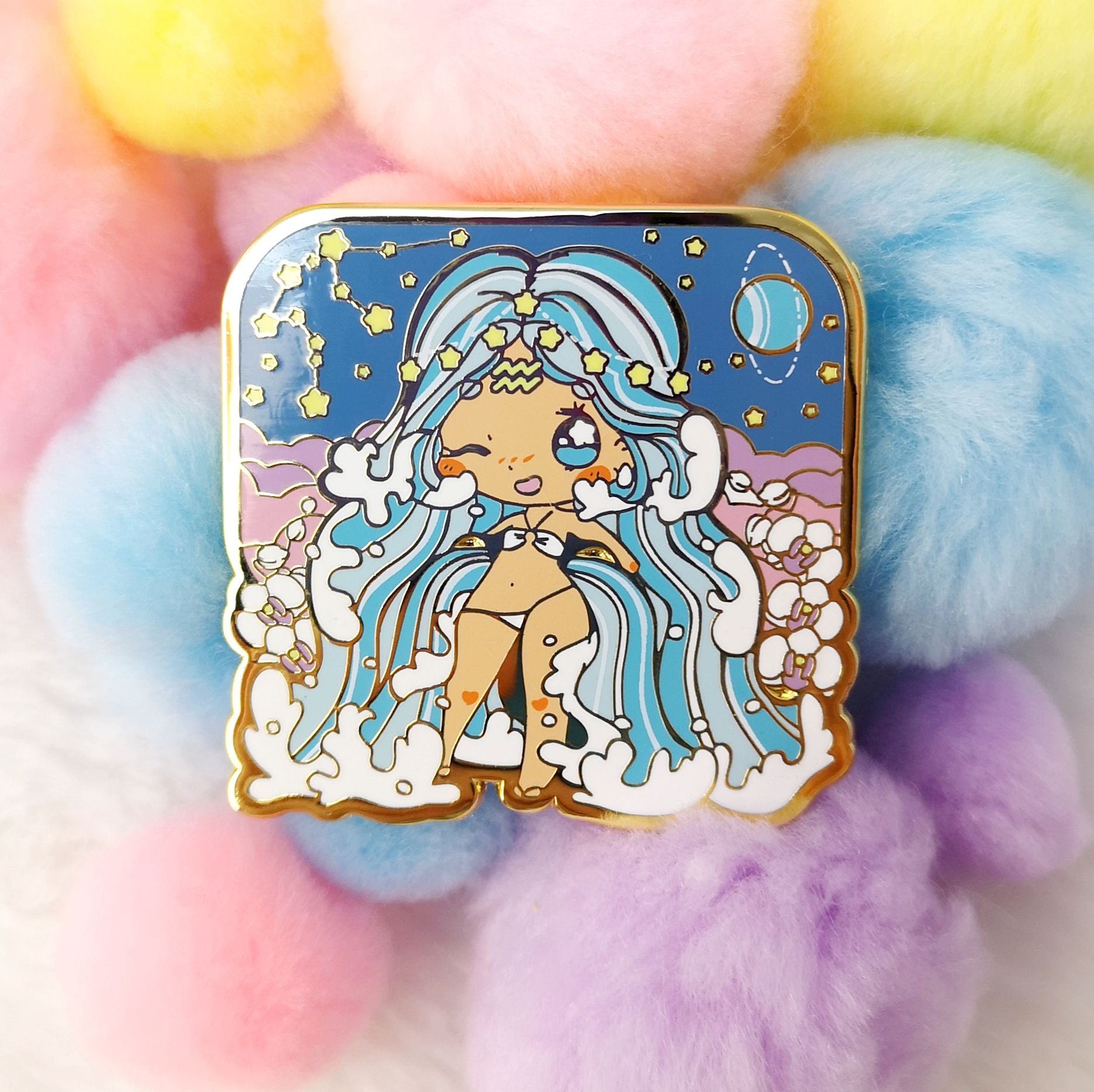 Secret Shop - Mar 2021 - Aquarius -  Hard Enamel Pin