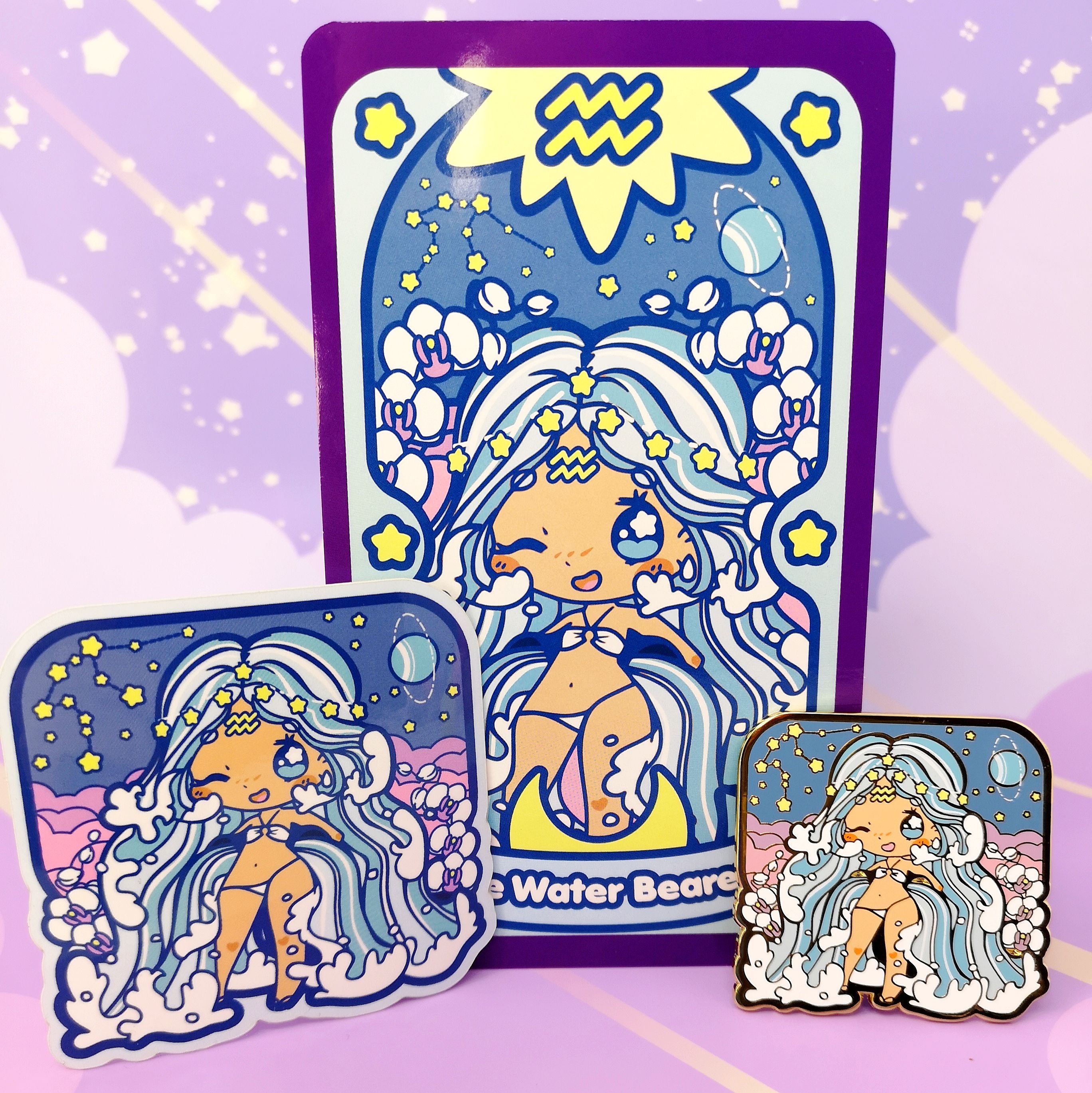 Secret Shop - Mar 2021 - Aquarius -  Hard Enamel Pin