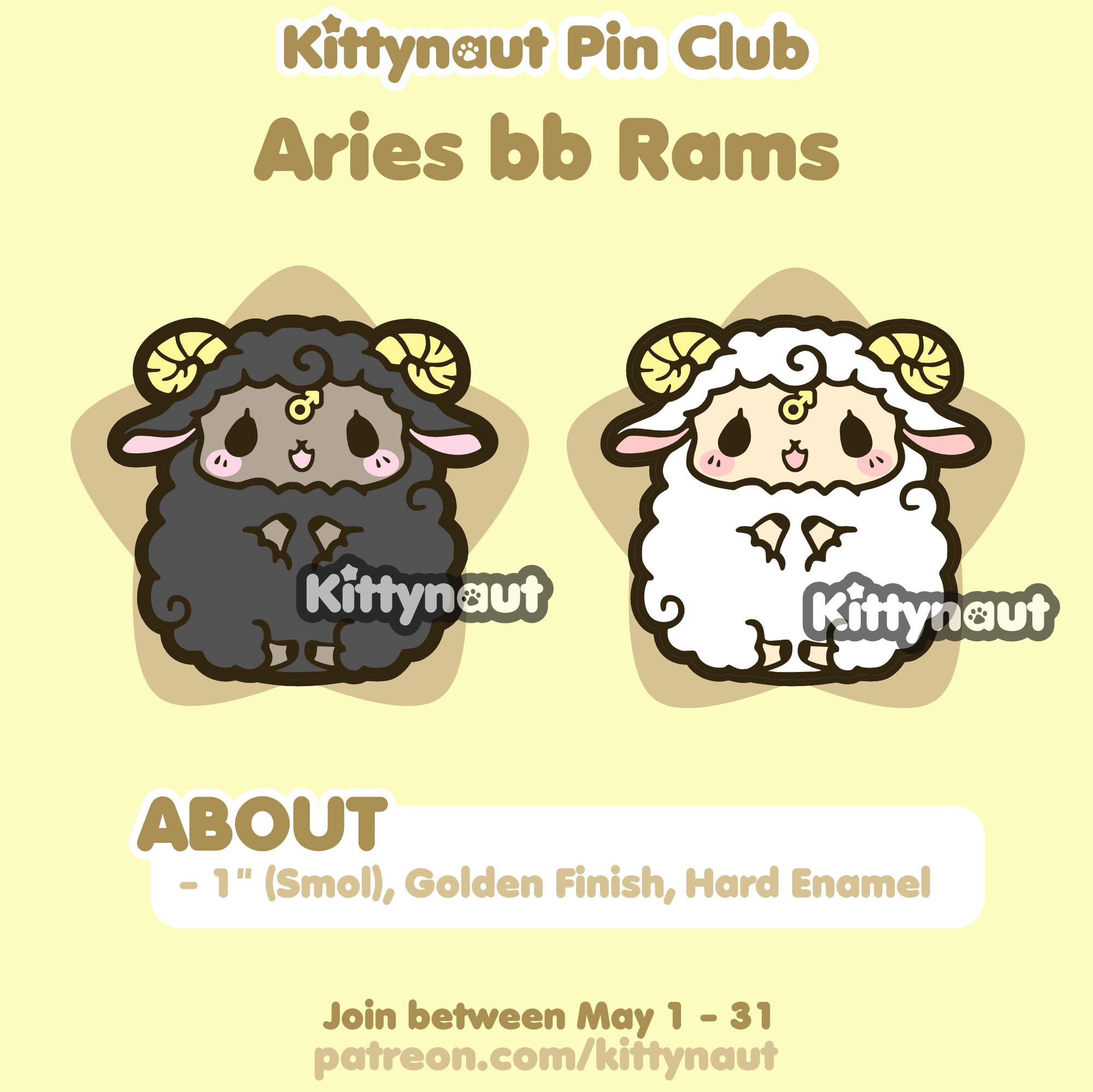 Secret Shop - May 2021 - Aries Ram Mini Pins