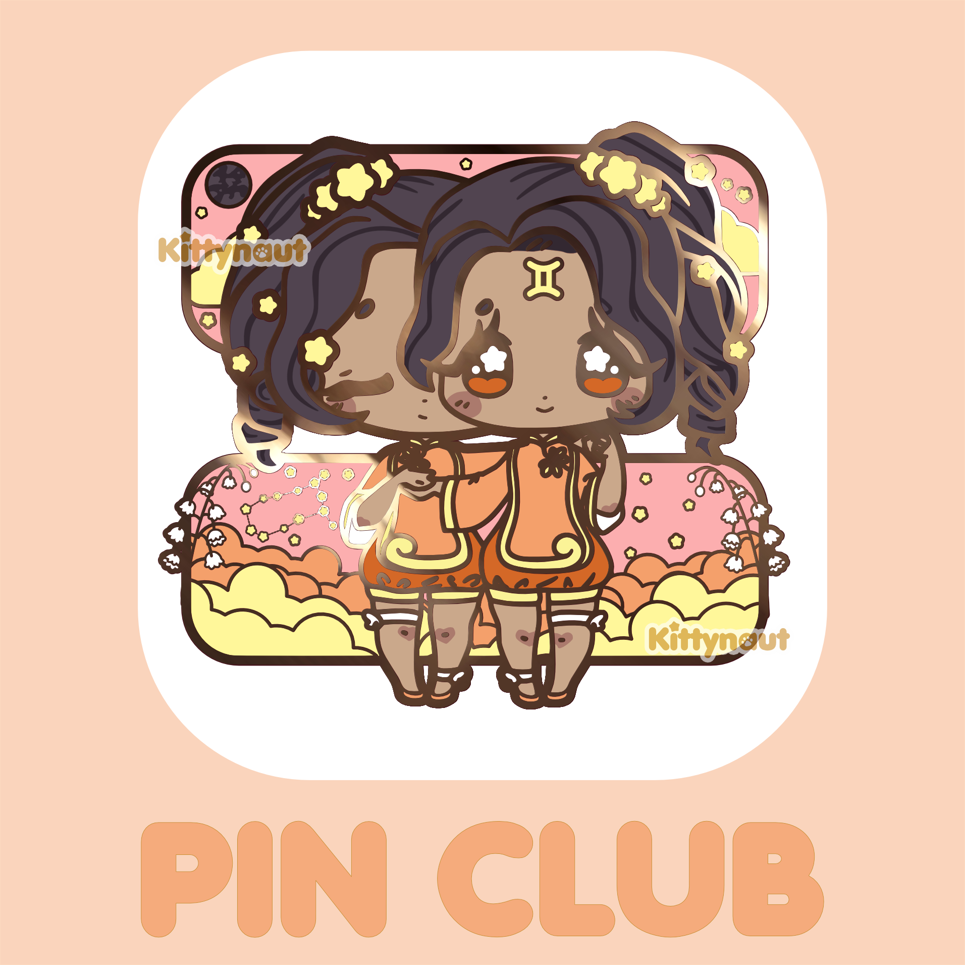 Secret Shop - Jul 2021 - Gemini -  Hard Enamel Pin